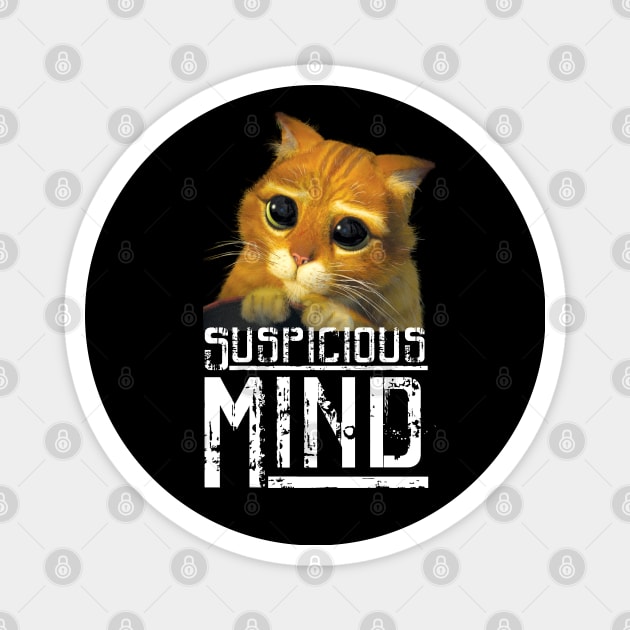 Suspicious Catnip Made Me Do It -Cute Cat Magnet by Pannolinno